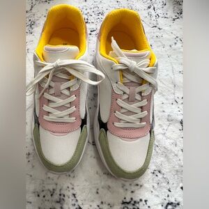 NEW Womens Michael Kors Sami Trainers Suede -Multi Colored Size 7.5M